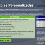 Tablas Personalizadas